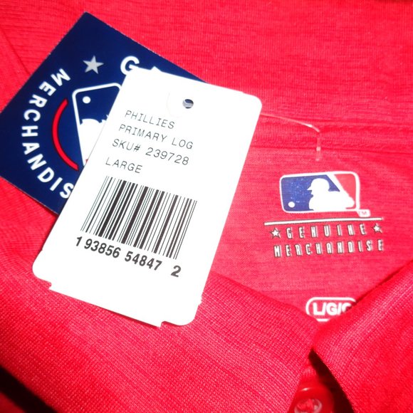 Philadelphia Phillies MLB Genuine Merchandise Polo Golf Shirt - Size Large - Picture 4 of 6